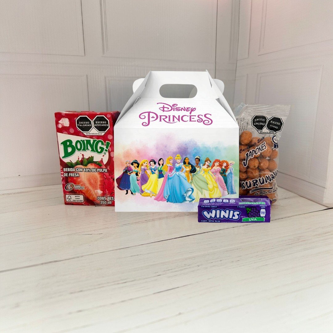 Caja Dulcera Chica Personalizada Princesas · Princesas · Mesa de dulces
