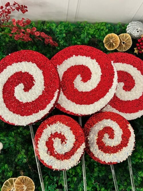 5 Esferas Navideñas Caramelo Decoracion Para Árbol Navidad · Candy Fashion