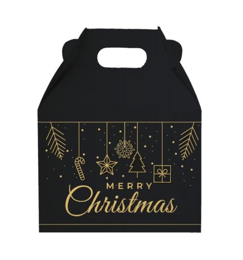Cajas Dulceros Navideños Merry Christmas Box Lunch Chica Navidad · Merry Christmas negro