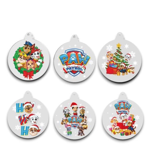 Kit 6 Esferas Navideñas Personaje Infantil Esfera De Navidad